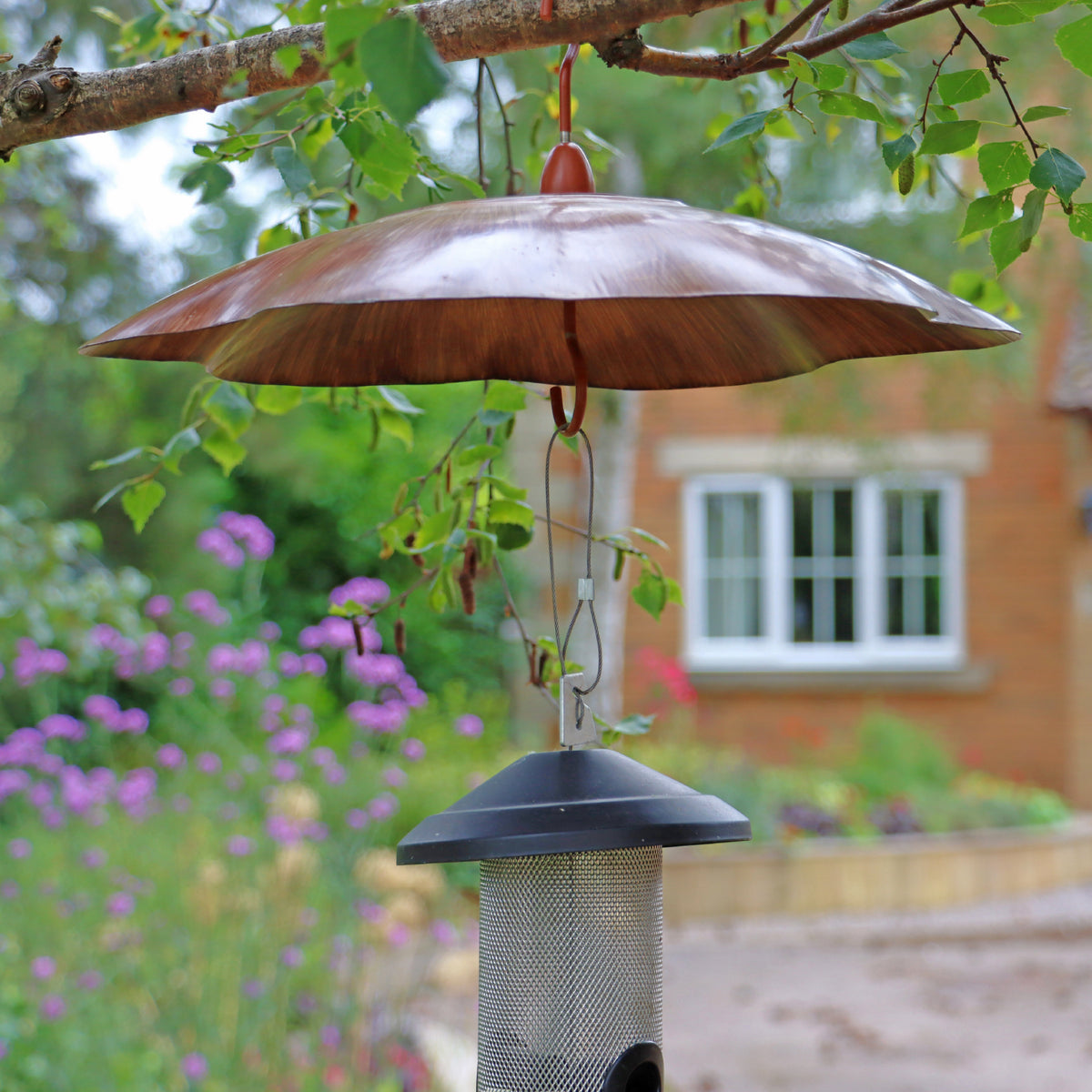 Garde de Maison d'Oiseau,12 pouces Squirrel Baffle, Déflecteur d'Écureuil  Enveloppant Garde de Maison