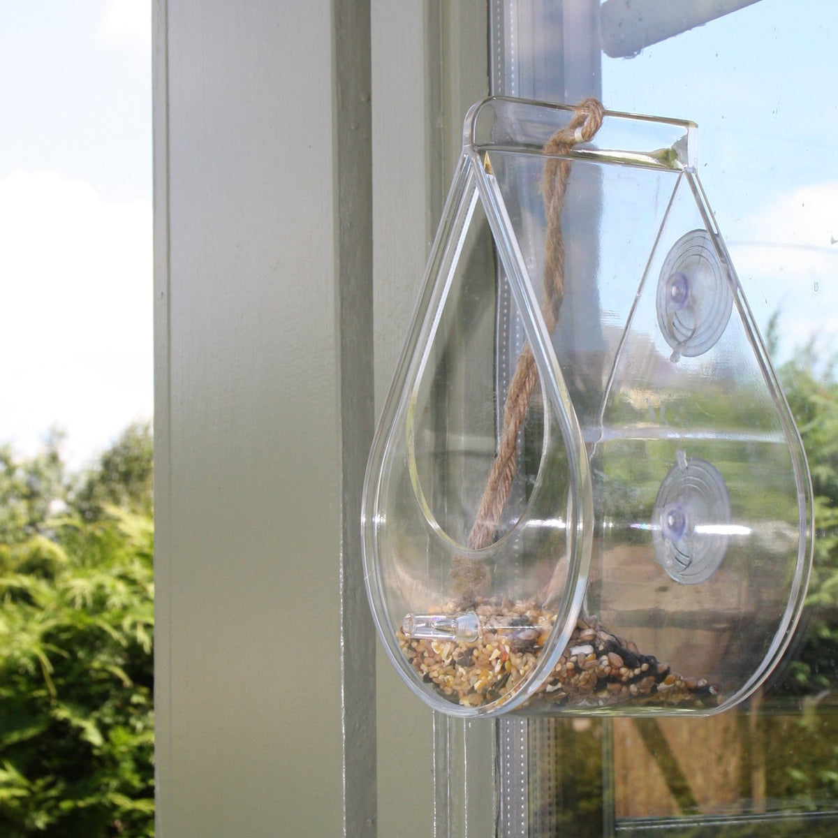Window Wild Bird Feeder House Transparent Table Clear Viewing