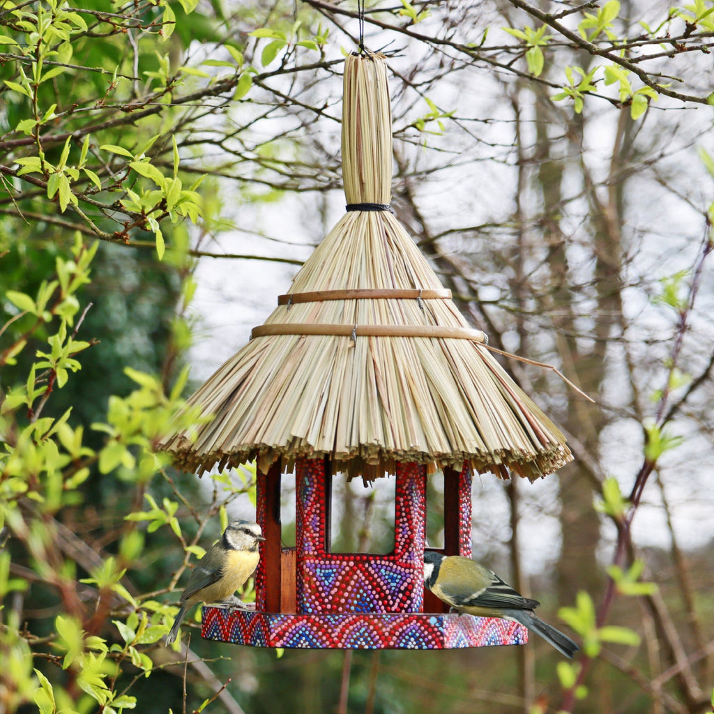 BALI ARTISAN THATCHED BIRD TABLES