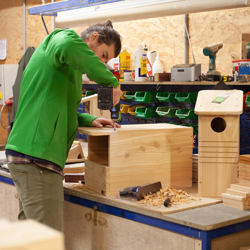 Kestrel Box being made at Wildlife World