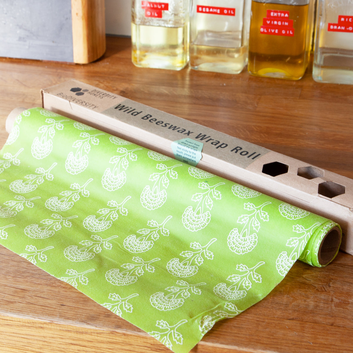 Wax wrap Roll - Floral Green | The Wildlife Community